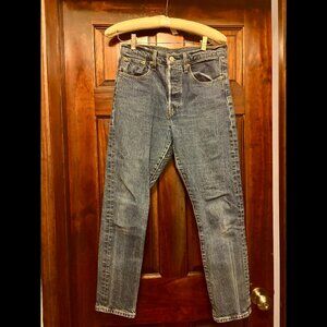 Levi's 501 S Skinny Jeans (28) Dark Wash